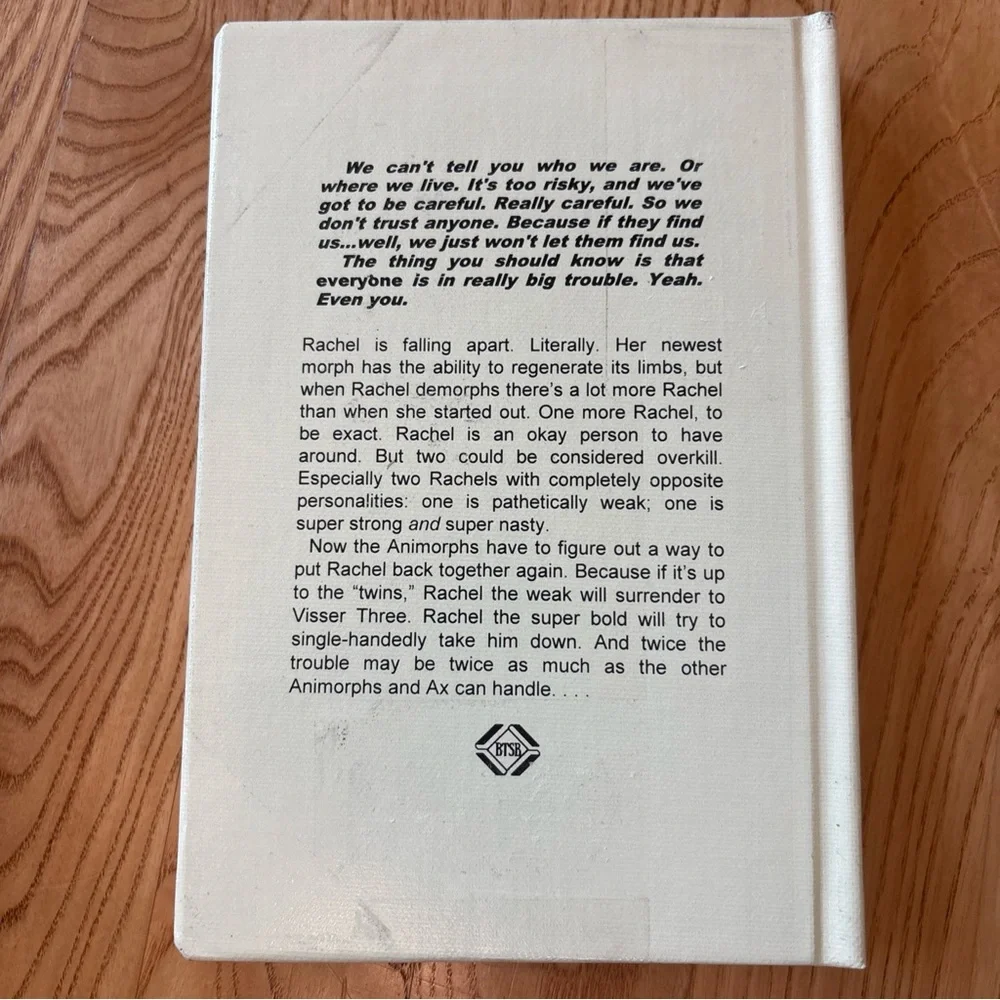 Animorphs HARDCOVER Book #32 The Separation By K.A. Applegate Scholastic Y2K Vtg